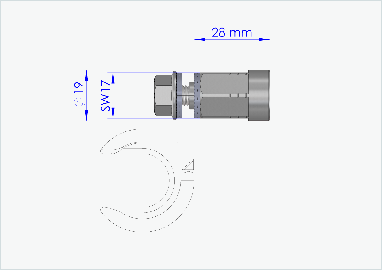 Vollachsen Adapter - M12 x 1.25