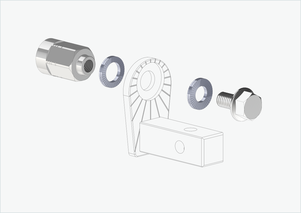 Vollachsen Adapter - FG 9.5 - (3/8 x 26)