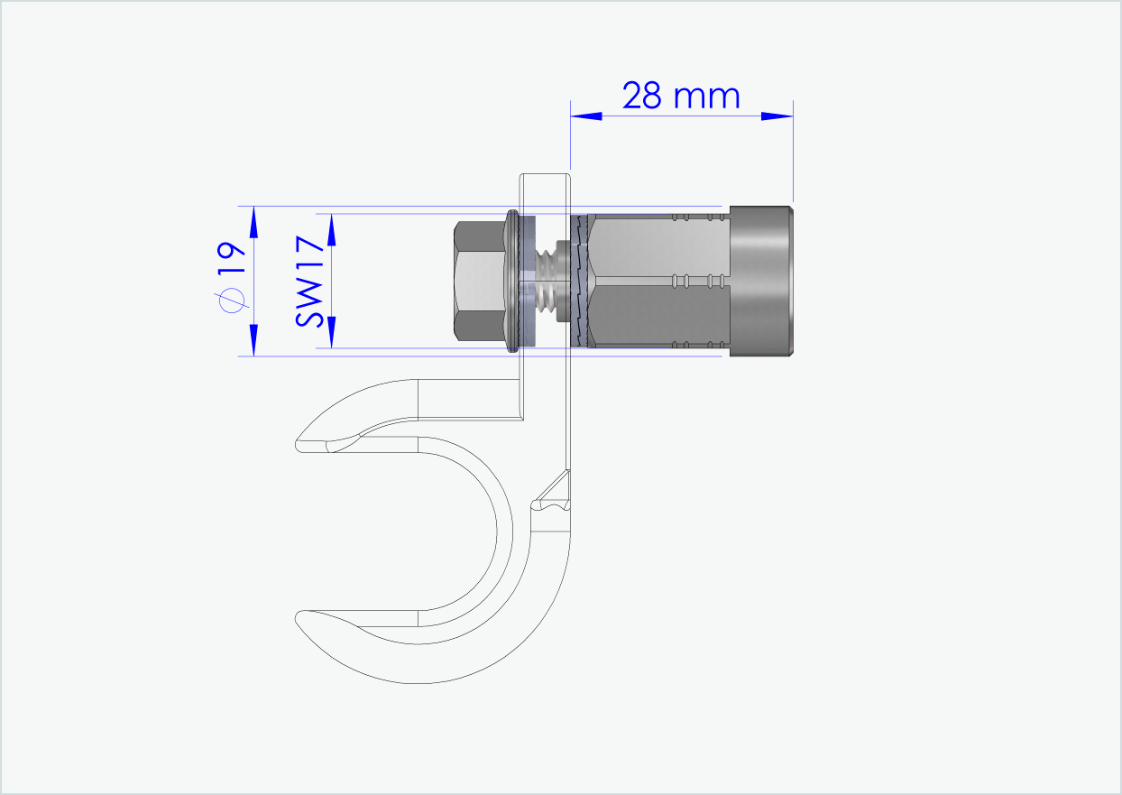 Vollachsen Adapter - FG 10.5 - (13/32 x 26)