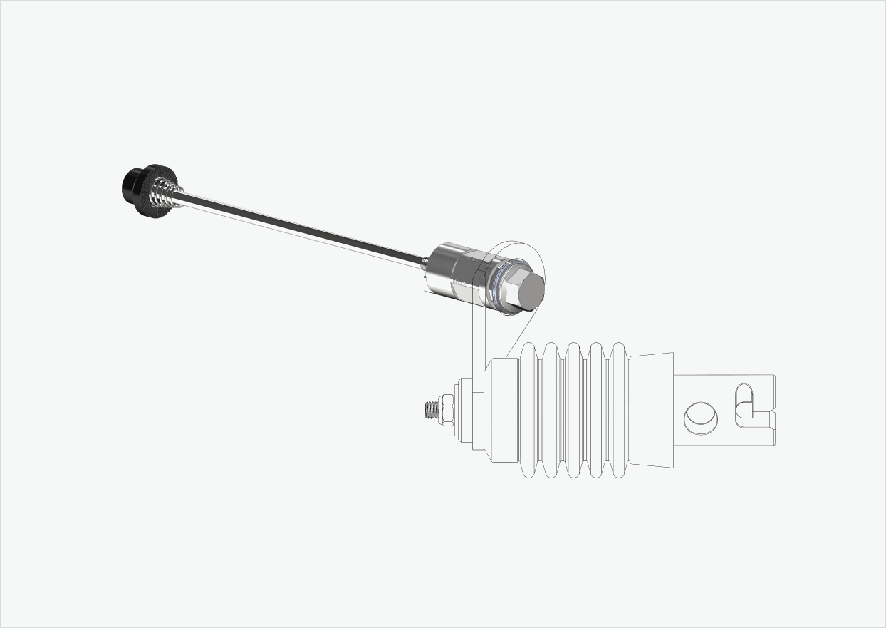 Schnellspannachse mit Polygonadapter | Klemmlänge 143mm - 153mm