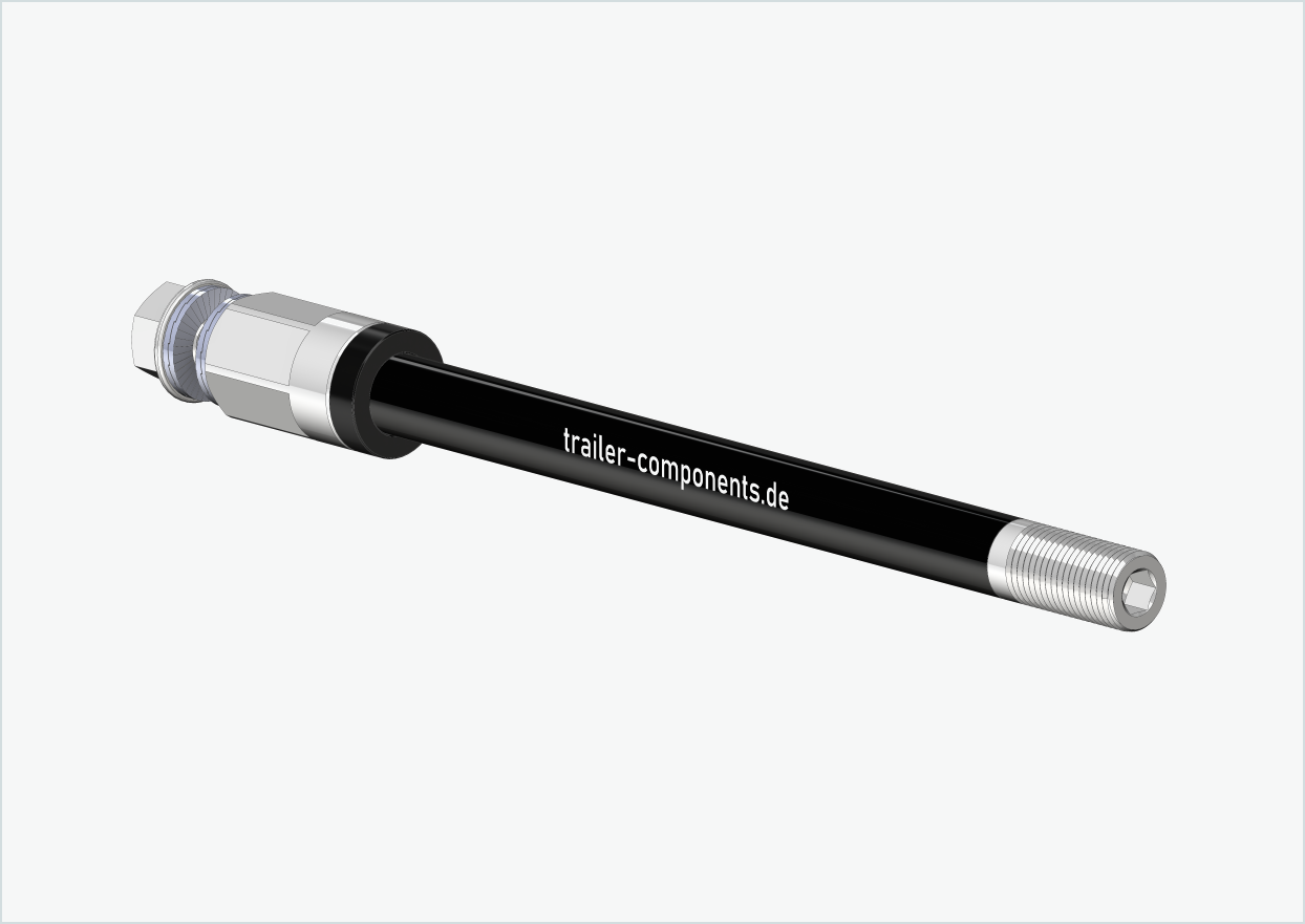 Steckachse mit Adapter Universal / M12 x 1.25