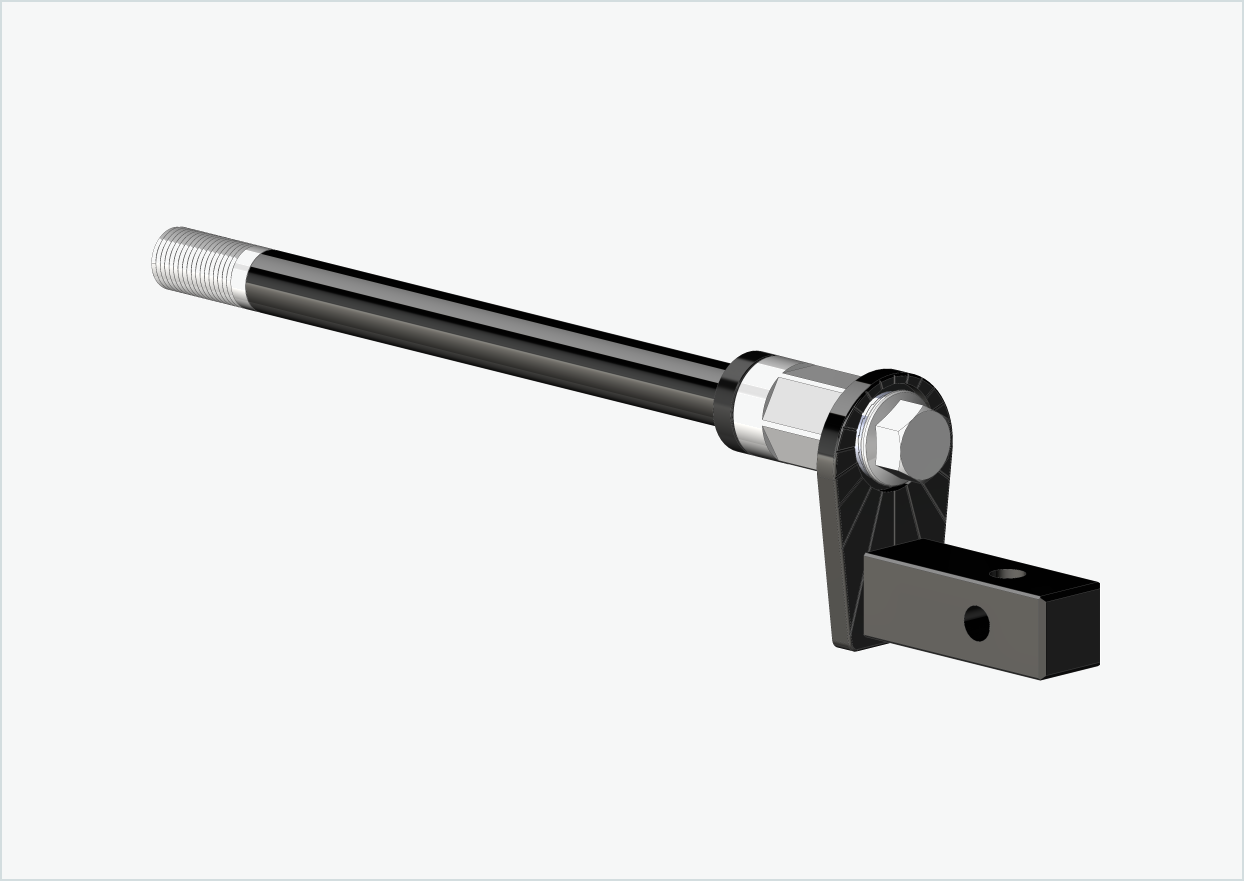 Steckachse mit Adapter Universal / M12 x 1.25