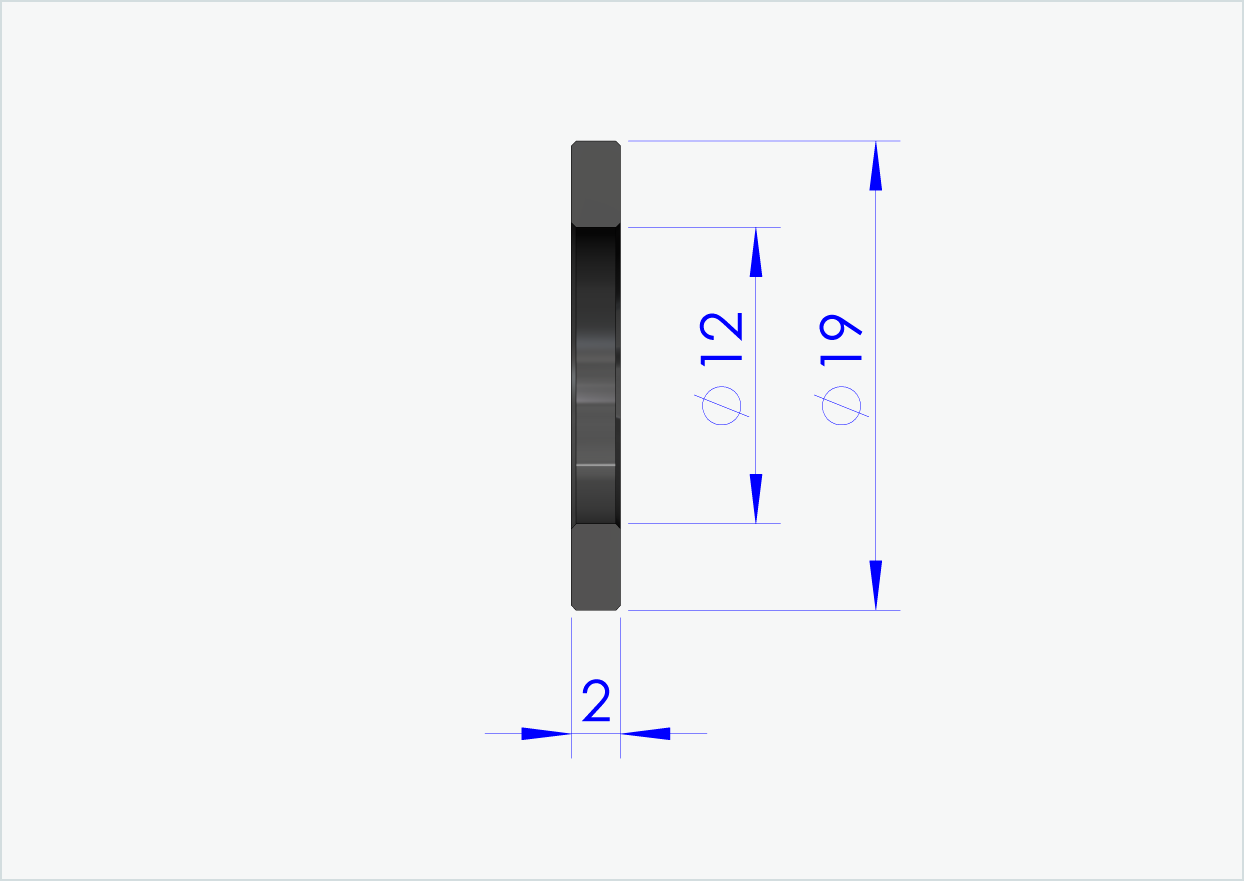 Distanzscheibe 2mm