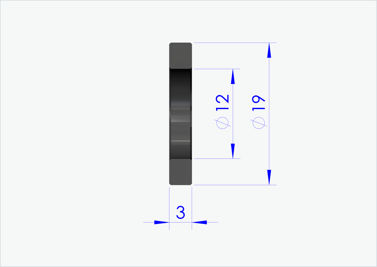 Distanzscheibe 3mm