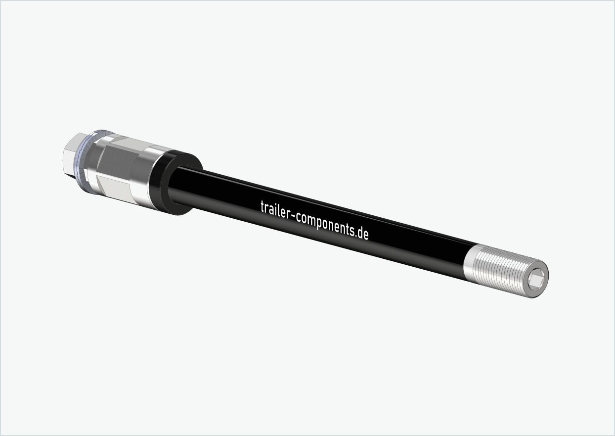 fahrradanhänger achse zu kurz Steckachse mit Polygonadapter / M12 x 1.00 - 155mm