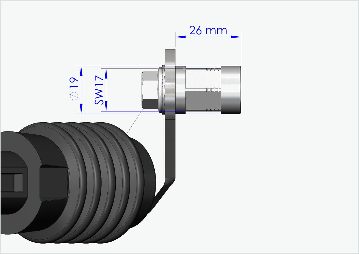 Vollachsen Adapter - M12 x 1.00