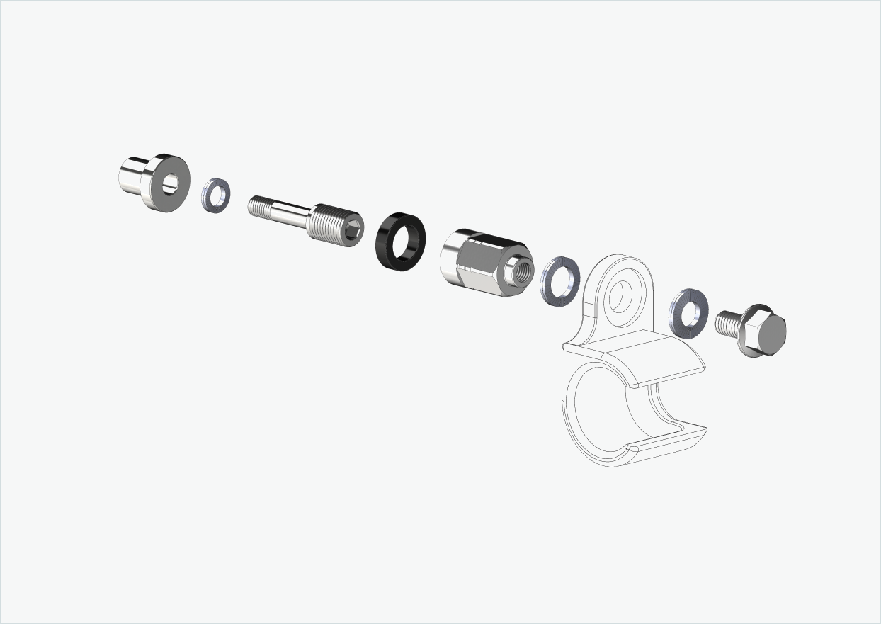 Adapter Universal XL für Rohloff Nabe Speedhub 500-14 / A12 | passend für Thule, Qeridoo, Burley, Prophete, Hamax, Trixie u.v.a.