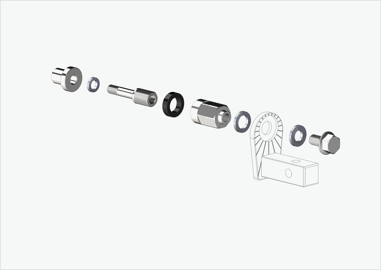 Adapter Universal XL für Rohloff Nabe Speedhub 500-14 / A12 | passend für Thule, Qeridoo, Burley, Prophete, Hamax, Trixie u.v.a.