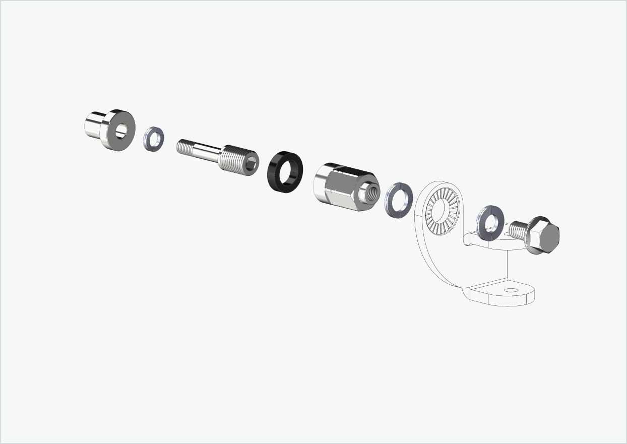 Adapter Universal XL für Rohloff Nabe Speedhub 500-14 / A12 | passend für Thule, Qeridoo, Burley, Prophete, Hamax, Trixie u.v.a.