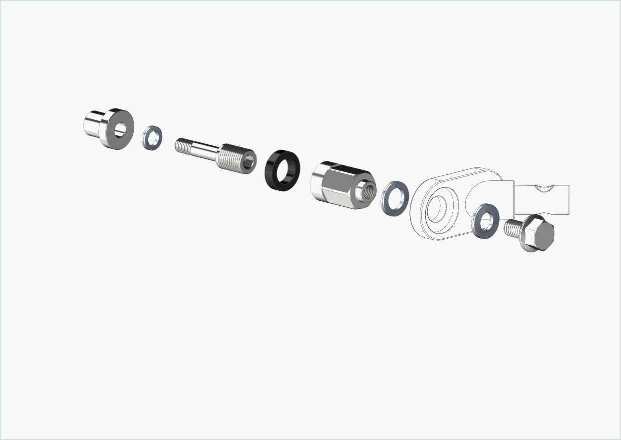 Adapter Universal XL für Rohloff Nabe Speedhub 500-14 / A12 | passend für Thule, Qeridoo, Burley, Prophete, Hamax, Trixie u.v.a.