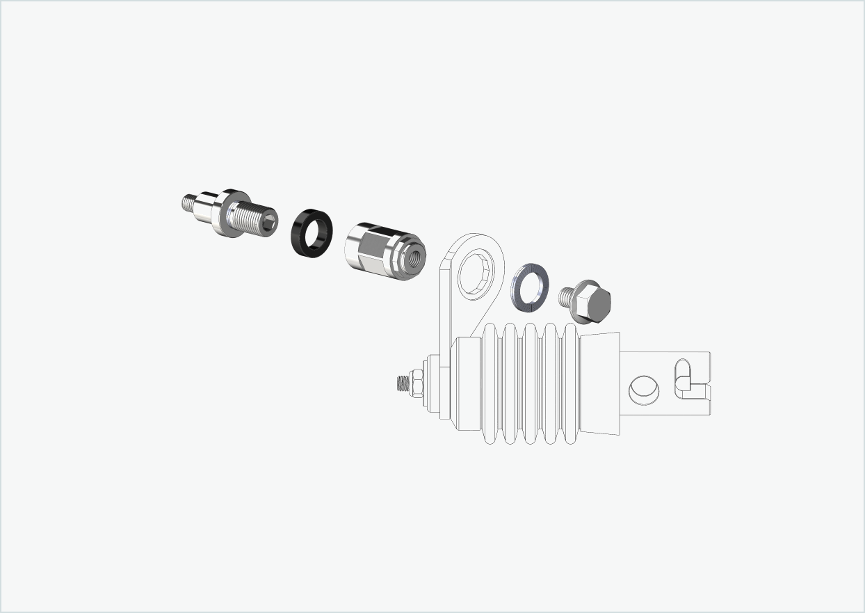 Adapter XL für Rohloff Nabe Speedhub 500-14 / A12 | passend für Weber-Kupplungen Typ: E - EL - ES
