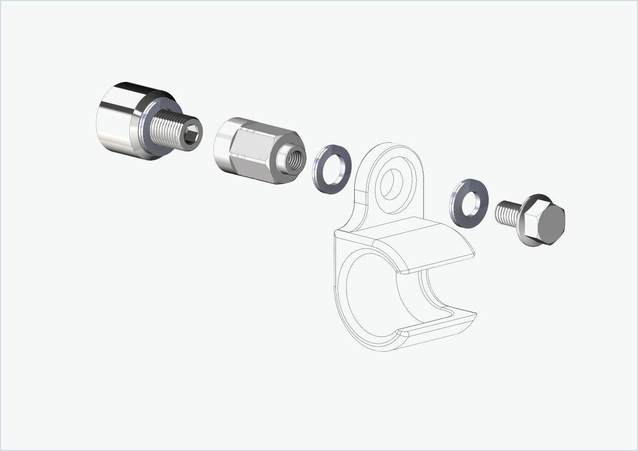 Adapter Universal für HYENA-HRN-Motor | passend für Thule, Qeridoo, Burley, Prophete, Hamax, Trixie u.v.a.