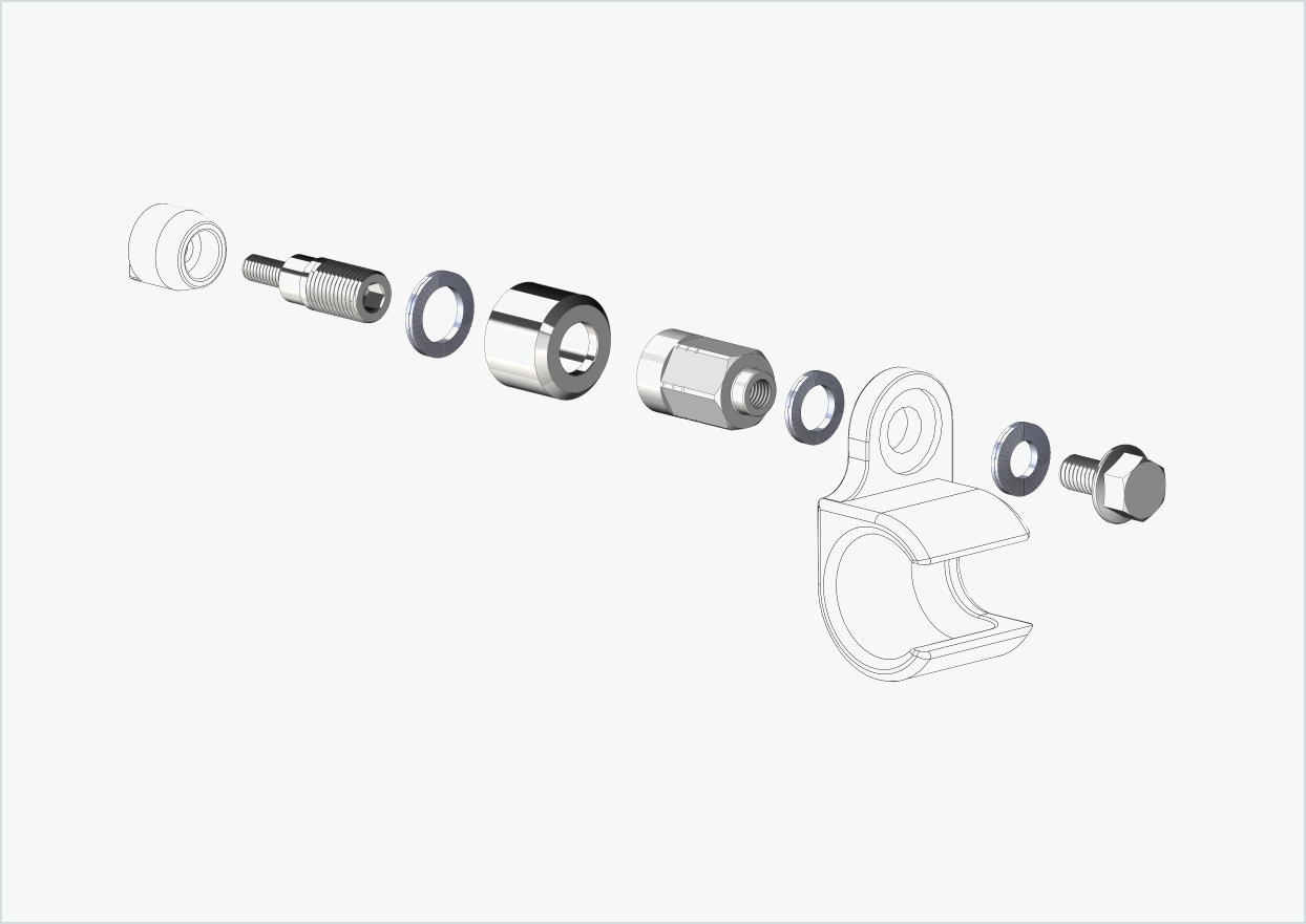 Adapter Universal für HYENA-HRN-Motor | passend für Thule, Qeridoo, Burley, Prophete, Hamax, Trixie u.v.a.