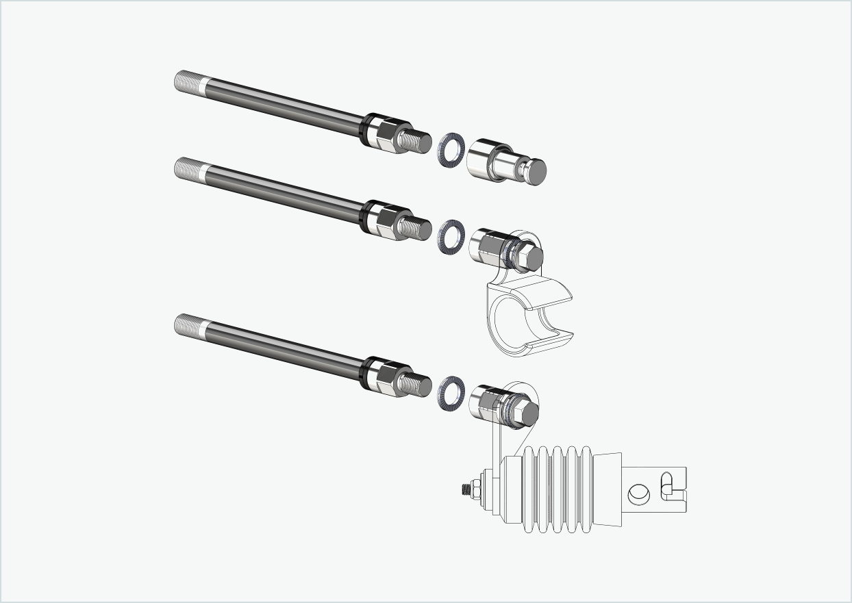 Steckachse Syntace (X-12) mit Wechselsystem / M12 x 1.50