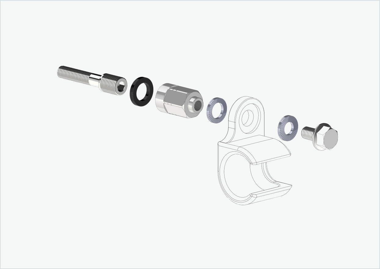 Adapter Universal für Enviolo-Schaltnaben ab 2024 | passend für Thule, Qeridoo, Burley, Prophete, Hamax, Trixie u.v.a.