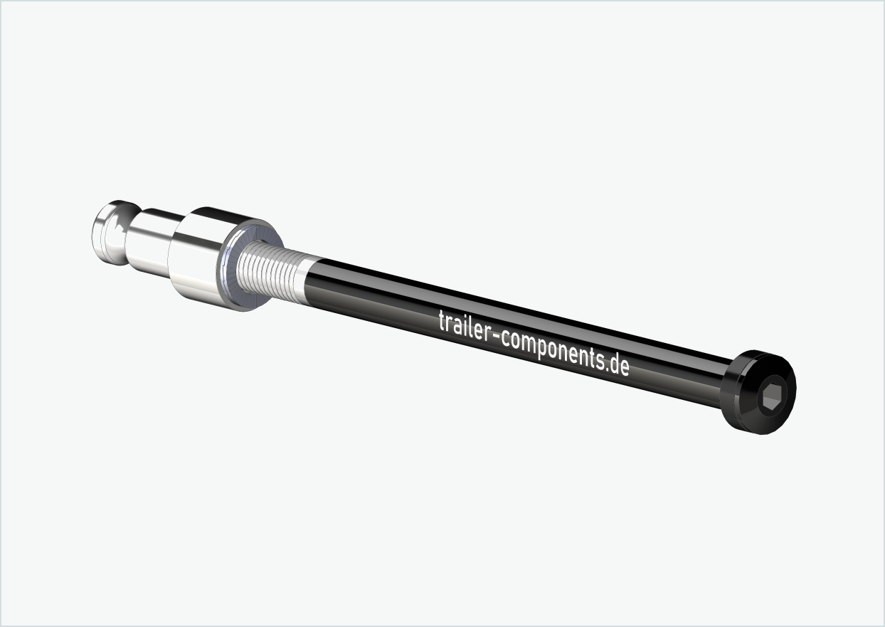adapter für fahrradanhänger croozer Steckachse mit Adapter Croozer für ORBEA | für linkseitiges Gewinde M12 x 1.50