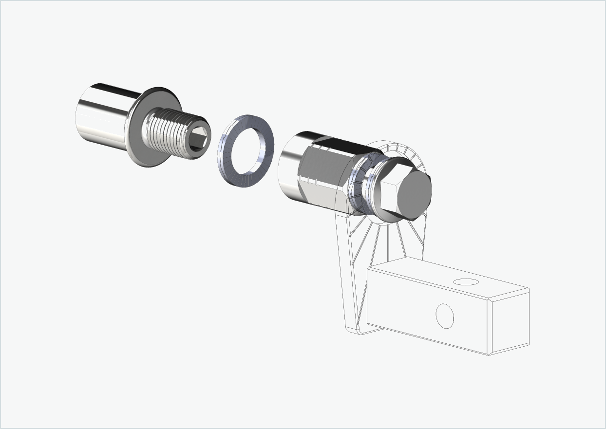 Cowboy 4 - Gewindeadapter kurz - M12 x 1.25 | Bundle mit Adapter Universal