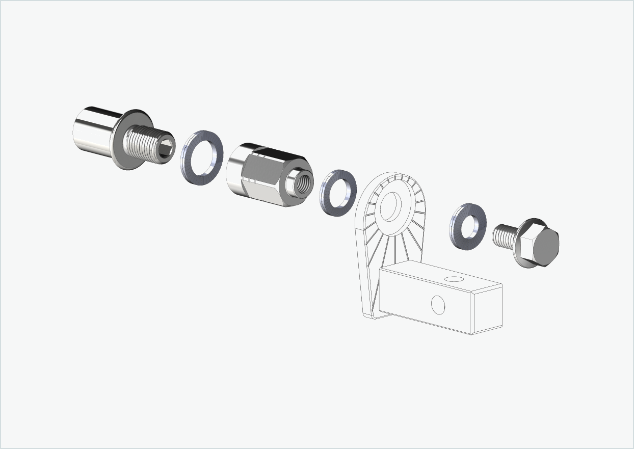 Cowboy 4 - Gewindeadapter kurz - M12 x 1.25 | Bundle mit Adapter Universal