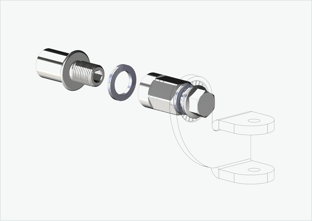 Cowboy 4 - Gewindeadapter kurz - M12 x 1.25 | Bundle mit Adapter Universal