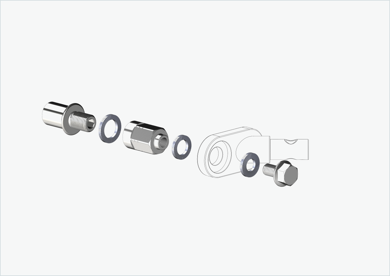 Cowboy 4 - Gewindeadapter kurz - M12 x 1.25 | Bundle mit Adapter Universal