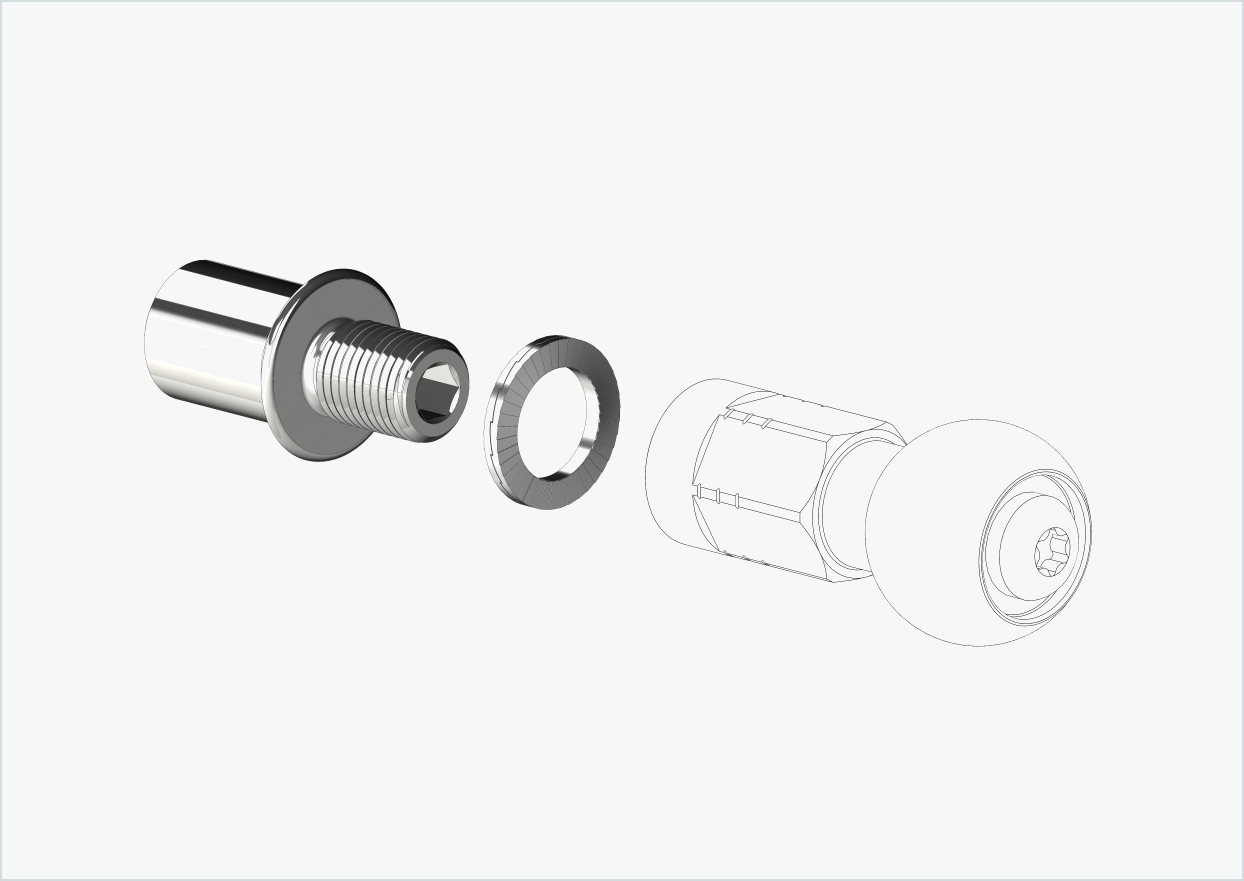 Gewindeadapter kurz - M12 x 1.25 | passend für COWBOY - Classic - Cruiser - Cruiser ST