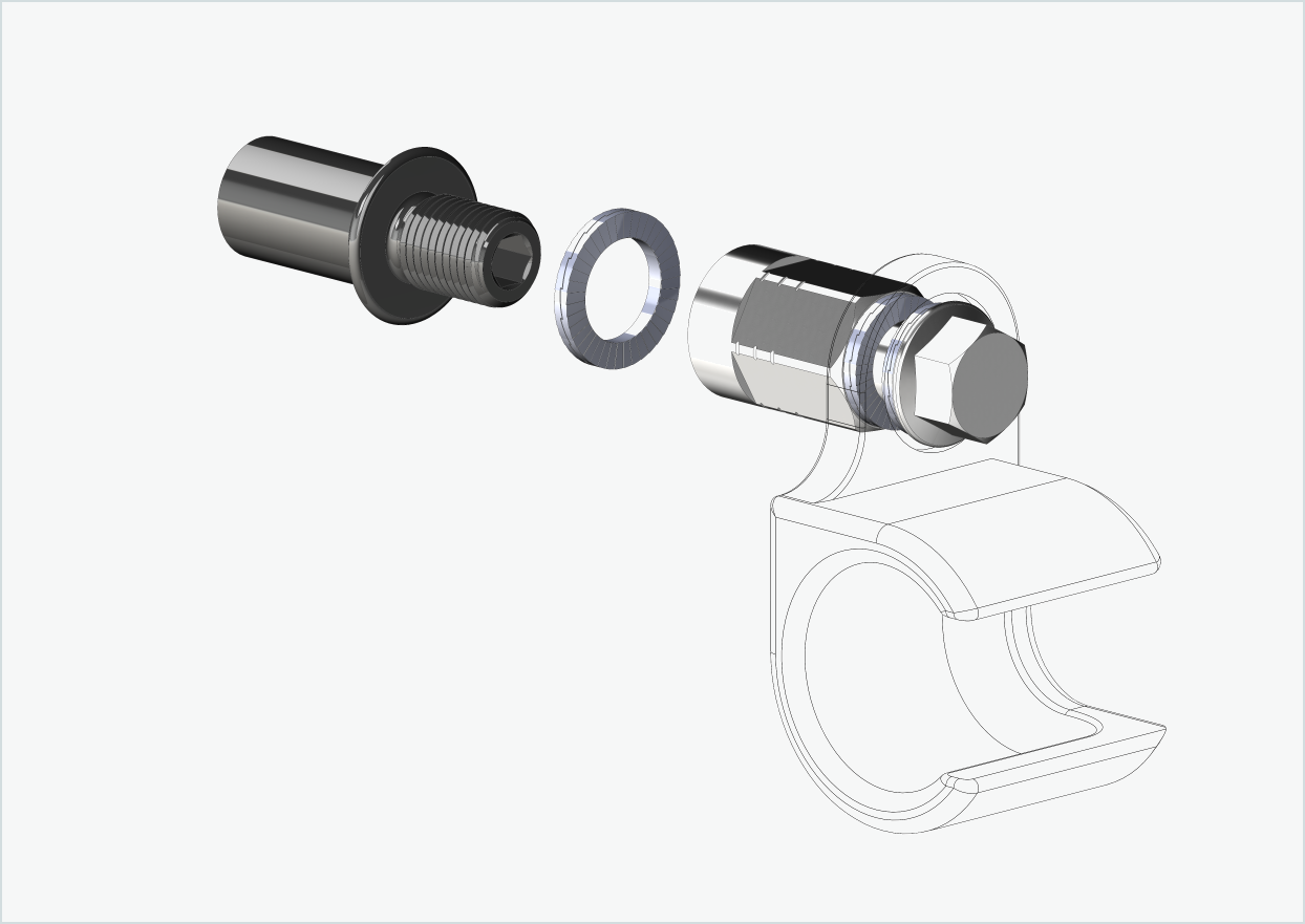 Cowboy 4 - Gewindeadapter lang - M12 x 1.25 | Bundle mit Adapter Universal