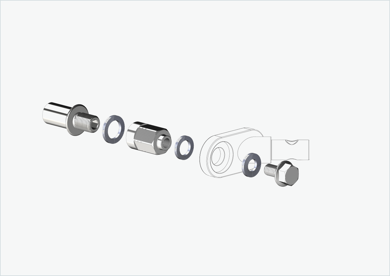 Cowboy 4 - Gewindeadapter lang - M12 x 1.25 | Bundle mit Adapter Universal
