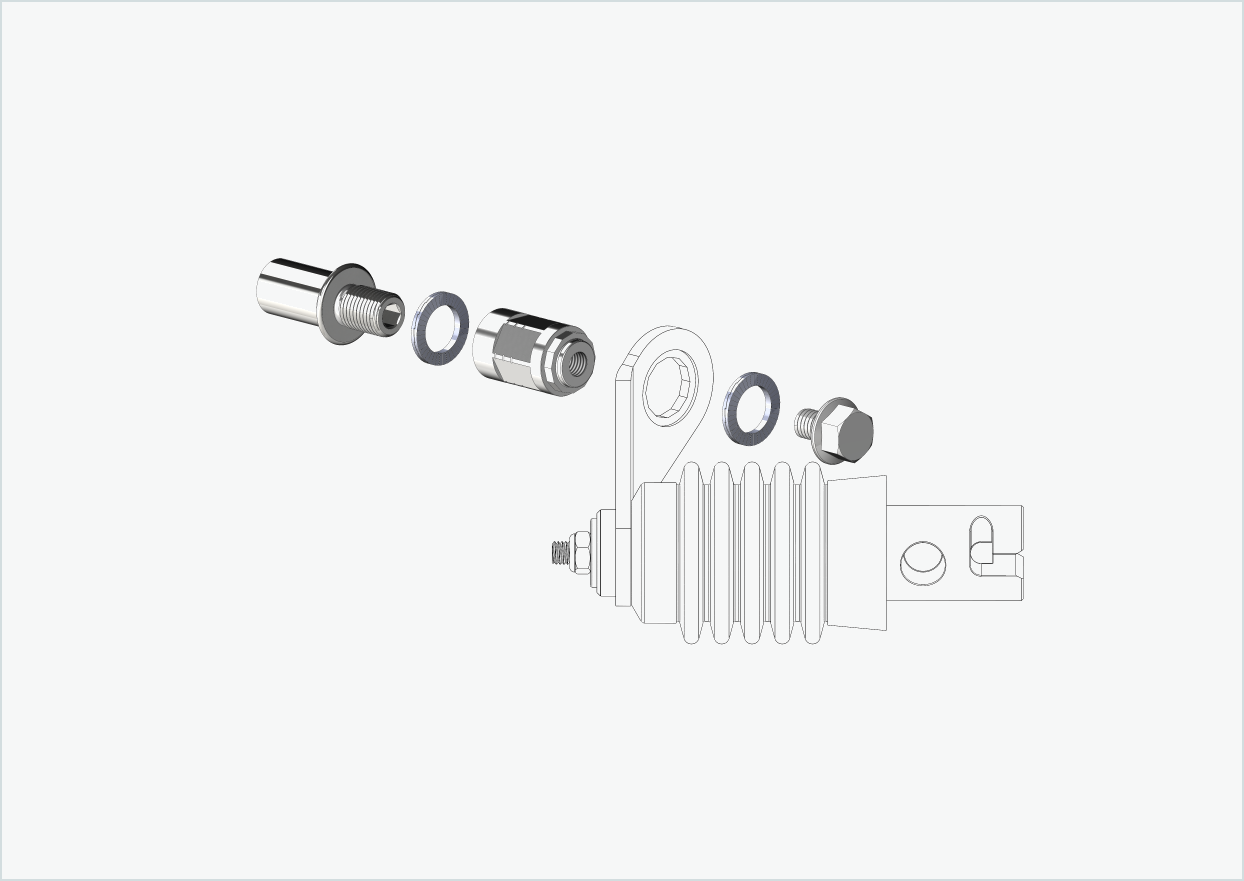 Cowboy 4 - Gewindeadapter lang - M12 x 1.25 | Bundle mit Adapter Weber