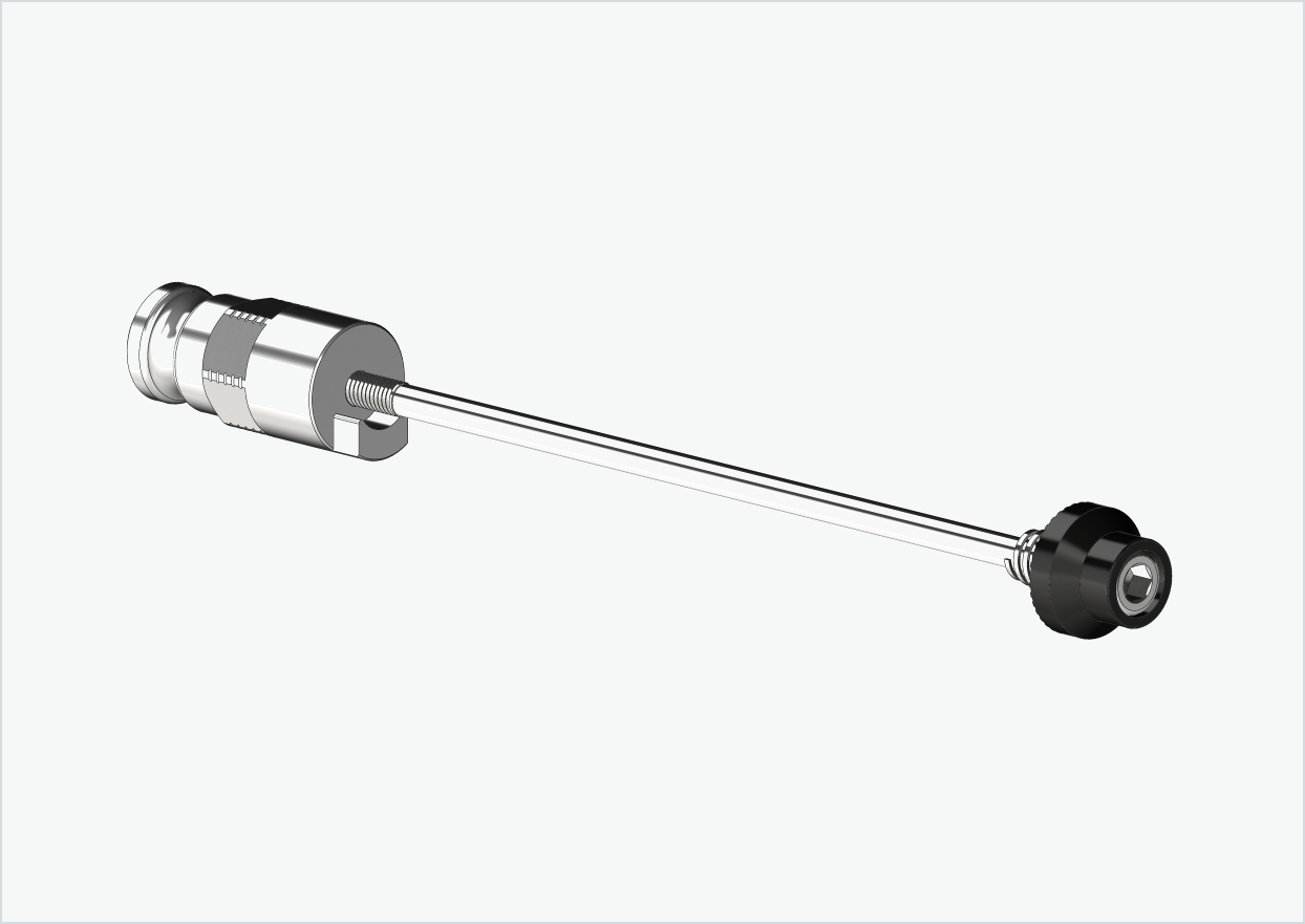 Schnellspannachse mit Adapter für Leggero mit BECCO-System | Klemmlänge 143mm - 153mm