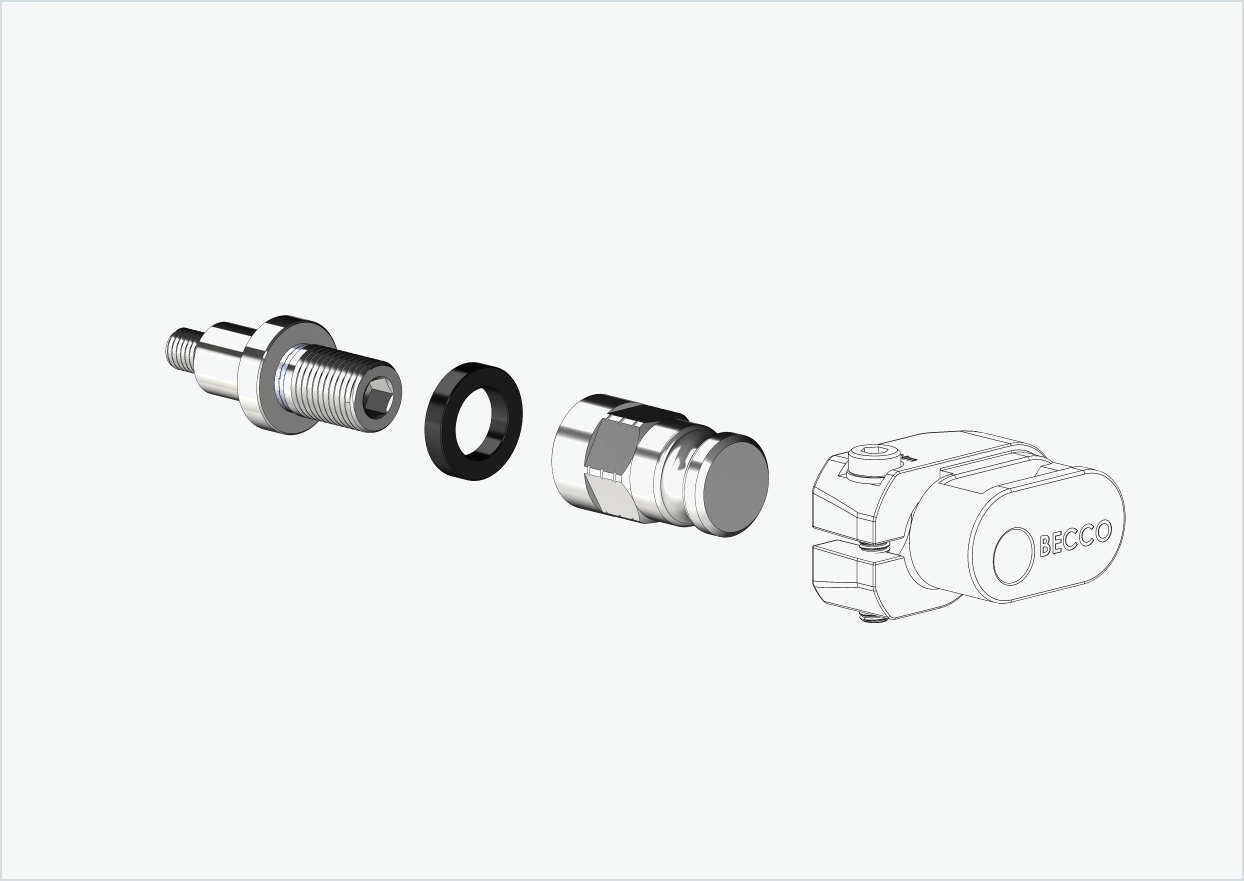 Adapter XL für Rohloff Nabe Speedhub 500-14 / A12 | passend für Leggero mit BECCO-System