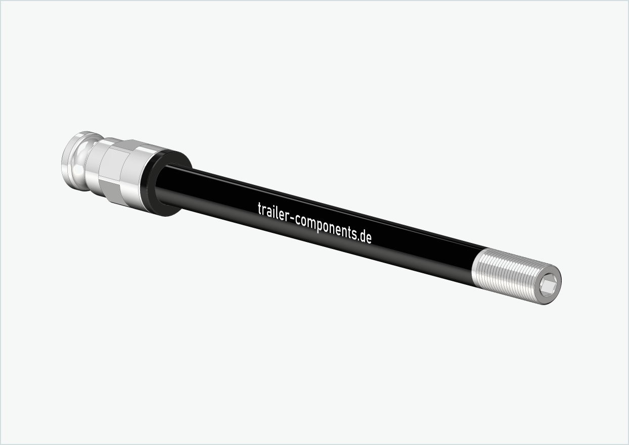 Steckachse mit Adapter / M12 x 1.00 | für Leggero Anhänger mit BECCO-System - 155mm