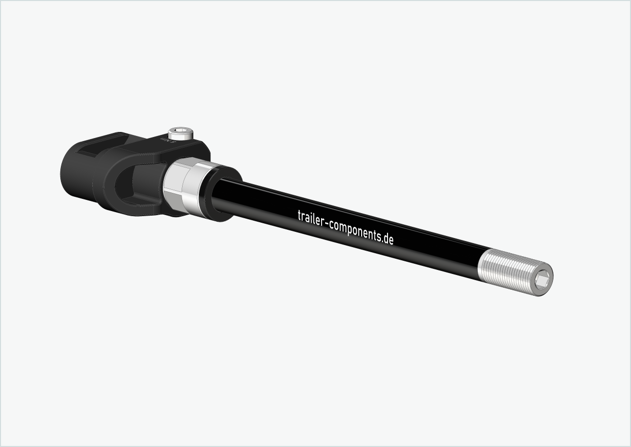 Steckachse mit Adapter / M12 x 1.50 | für Leggero Anhänger mit BECCO-System