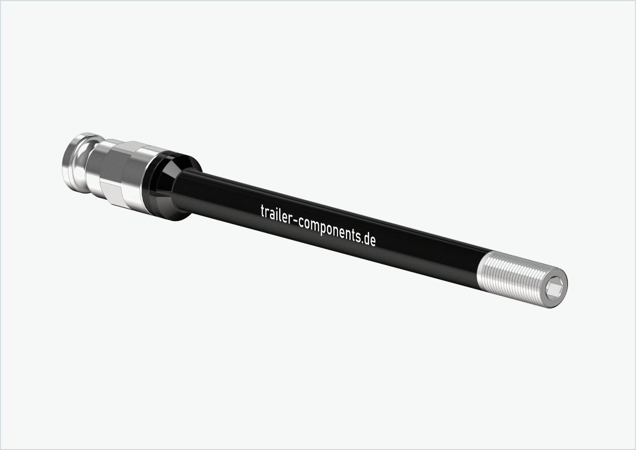 Steckachse Syntace (X-12) mit Adapter / M12 x 1.00 | für Leggero Anhänger mit BECCO-System
