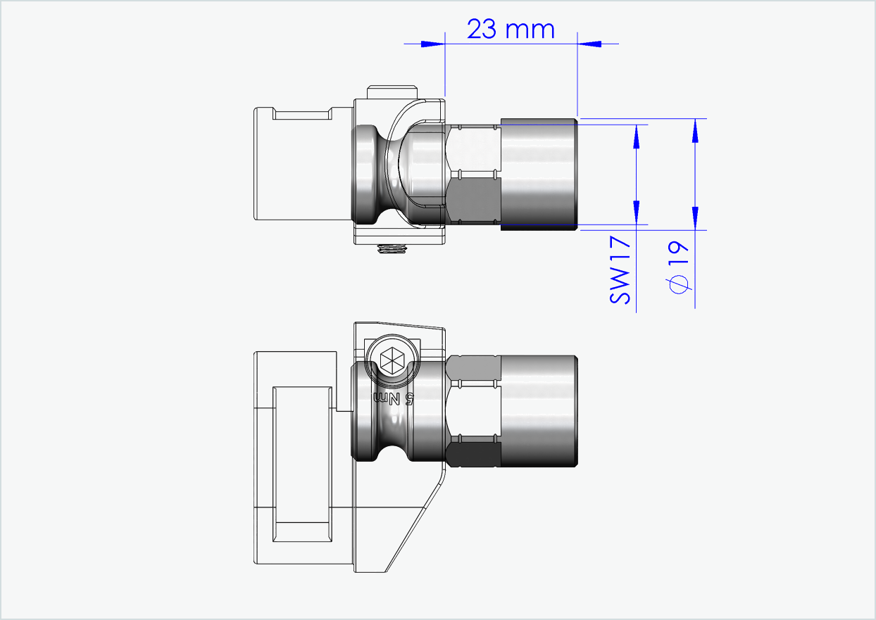 Vollachsen Adapter - M14 x 1.50 | für Leggero (BECCO)