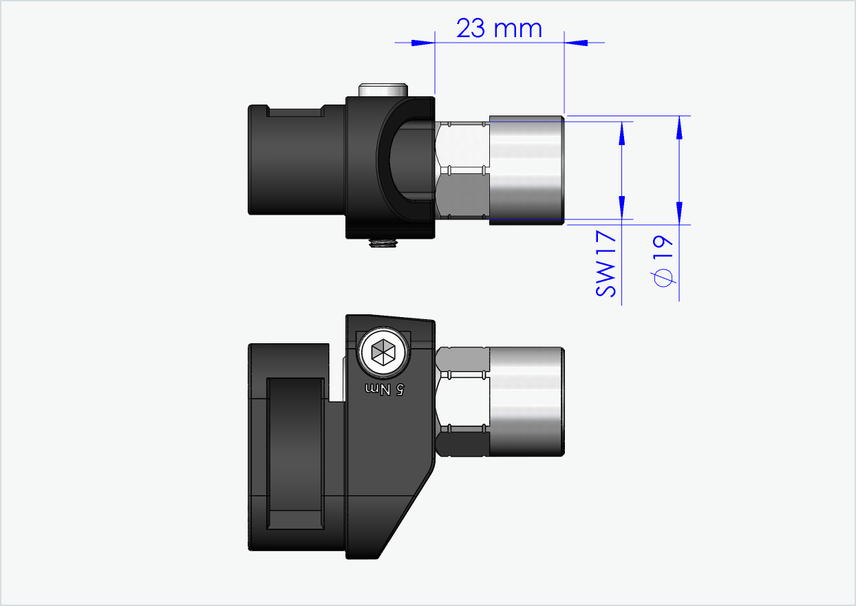 Vollachsen Adapter - M14 x 1.50 | für Leggero (BECCO)