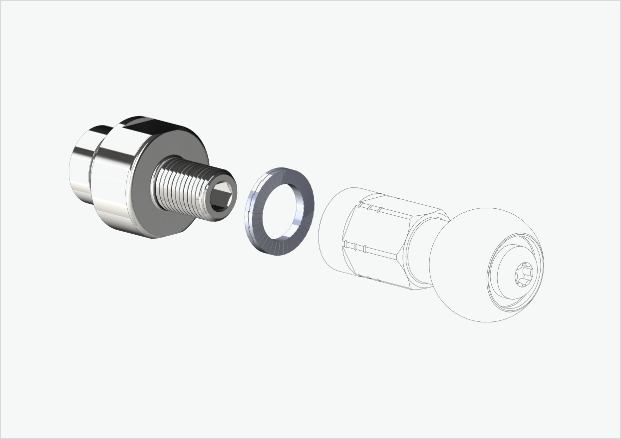 Adaptateur fileté - M12 x 1,25 | compatible avec ORBEA Diem 10 et 20