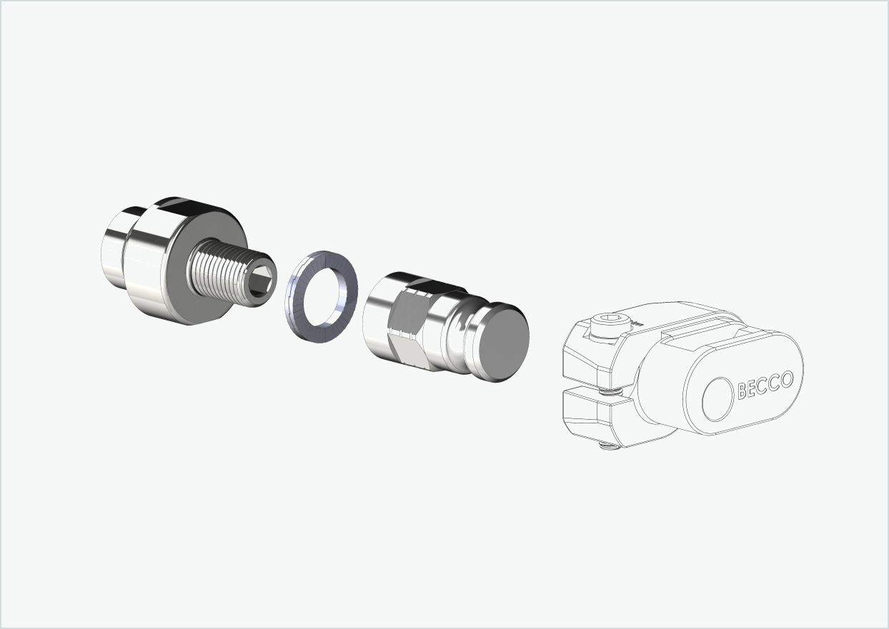 ORBEA Diem - Gewindeadapter - M12 x 1.25 | Bundle mit Adapter Leggero (BECCO)