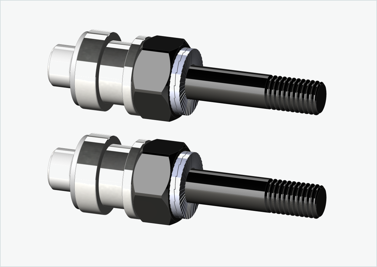 BOB YAK / IBEX Gewindeadapter-Set (30mm/30mm) | für Rohloff Speedhub 500-14 / A12