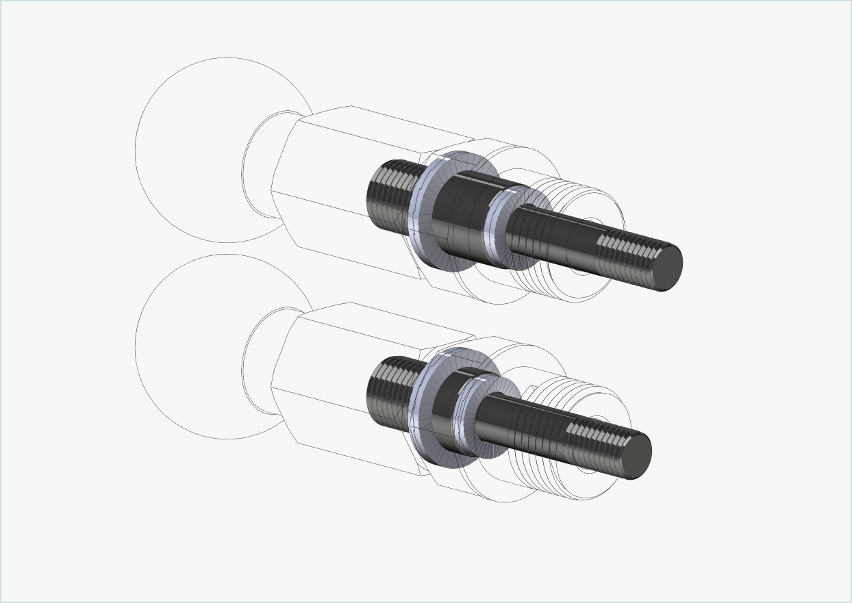 Burley COHO XC Gewindeadapter-Set | für HASE PINO mit Rohloff Speedhub 500-14 / A12