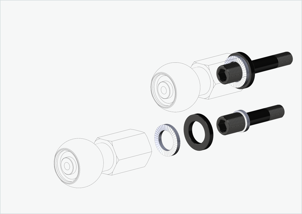 Burley COHO XC Gewindeadapter-Set (30mm/36mm) | für Rohloff Speedhub 500-14 / A12
