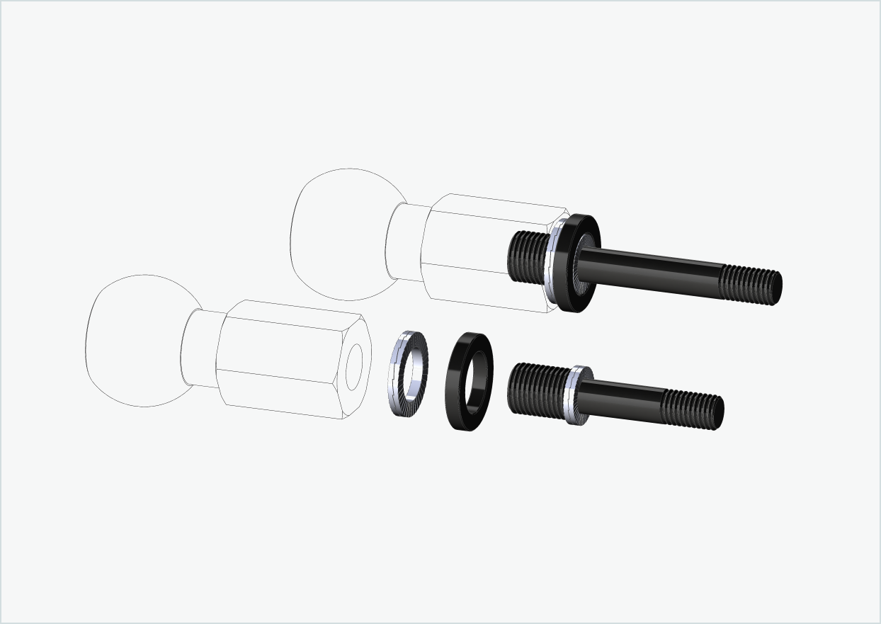Burley COHO XC Gewindeadapter-Set (30mm/42mm) | für Rohloff Speedhub 500-14 / A12