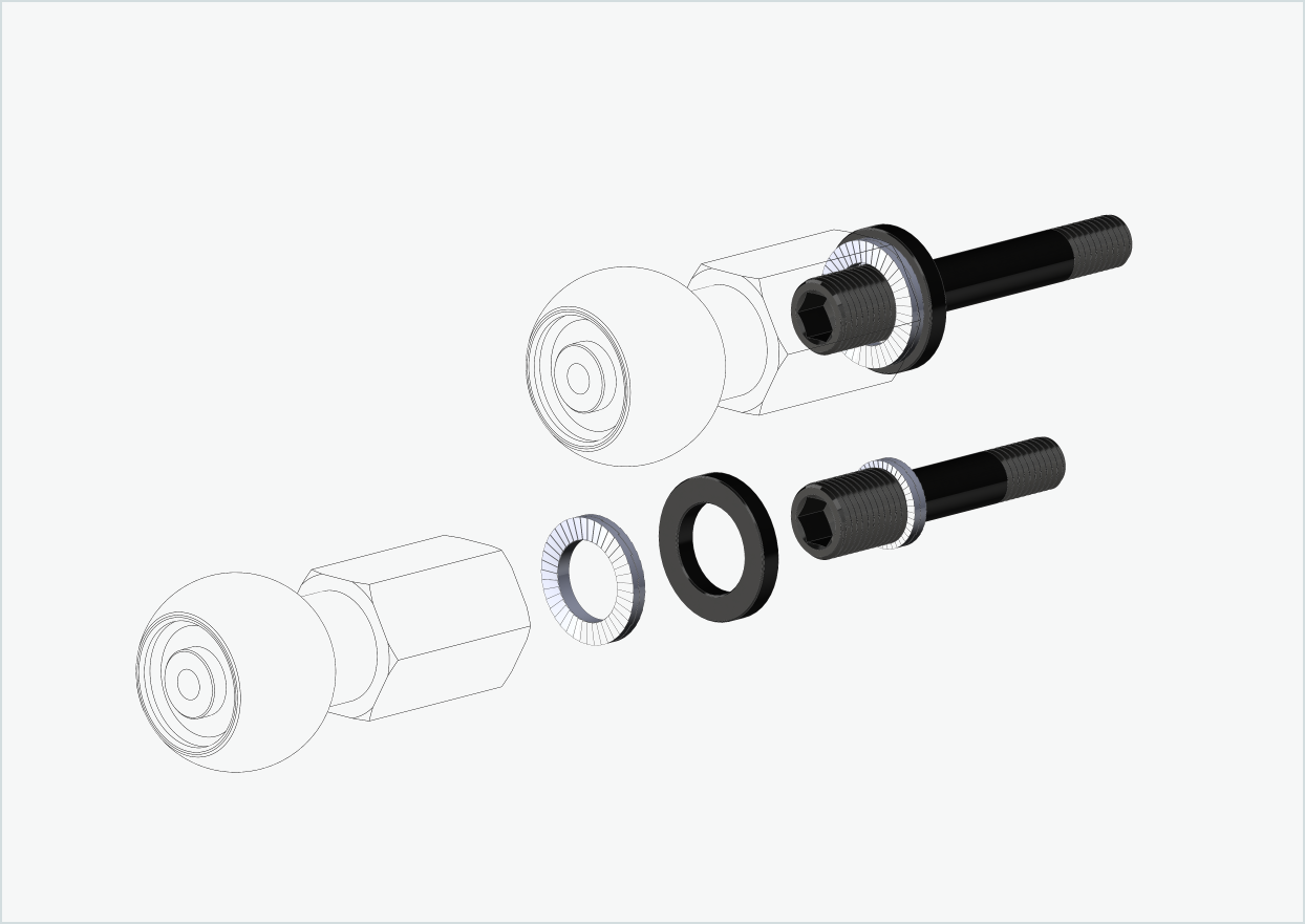 Burley COHO XC Gewindeadapter-Set (30mm/42mm) | für Rohloff Speedhub 500-14 / A12