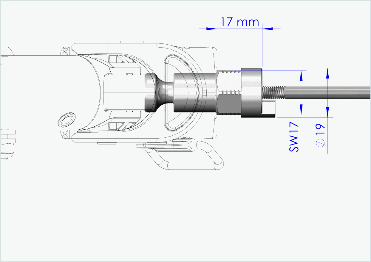 Schnellspannachse mit Adapter (für Croozer Anhänger ab 2018 ) | Klemmlänge 143mm - 153mm