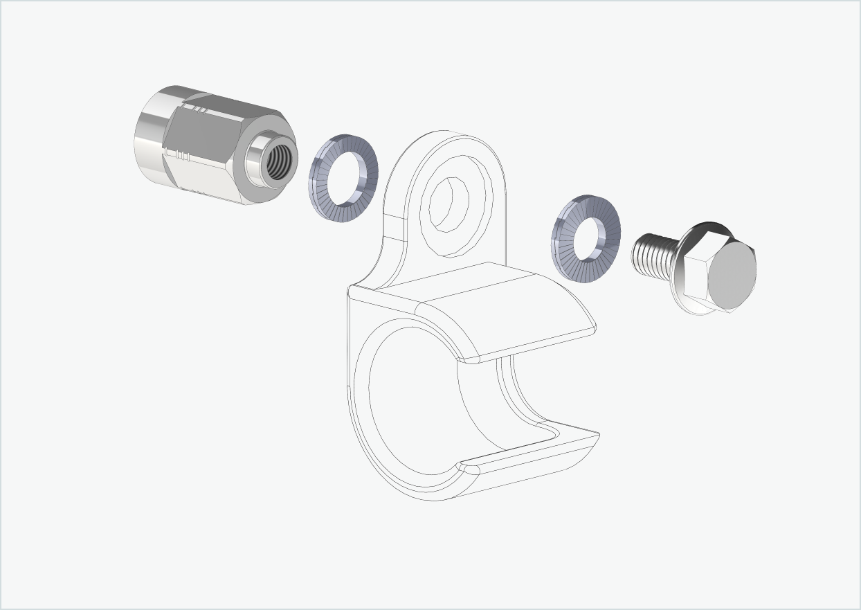 Vollachsen Adapter Universal - M10 x 1.00