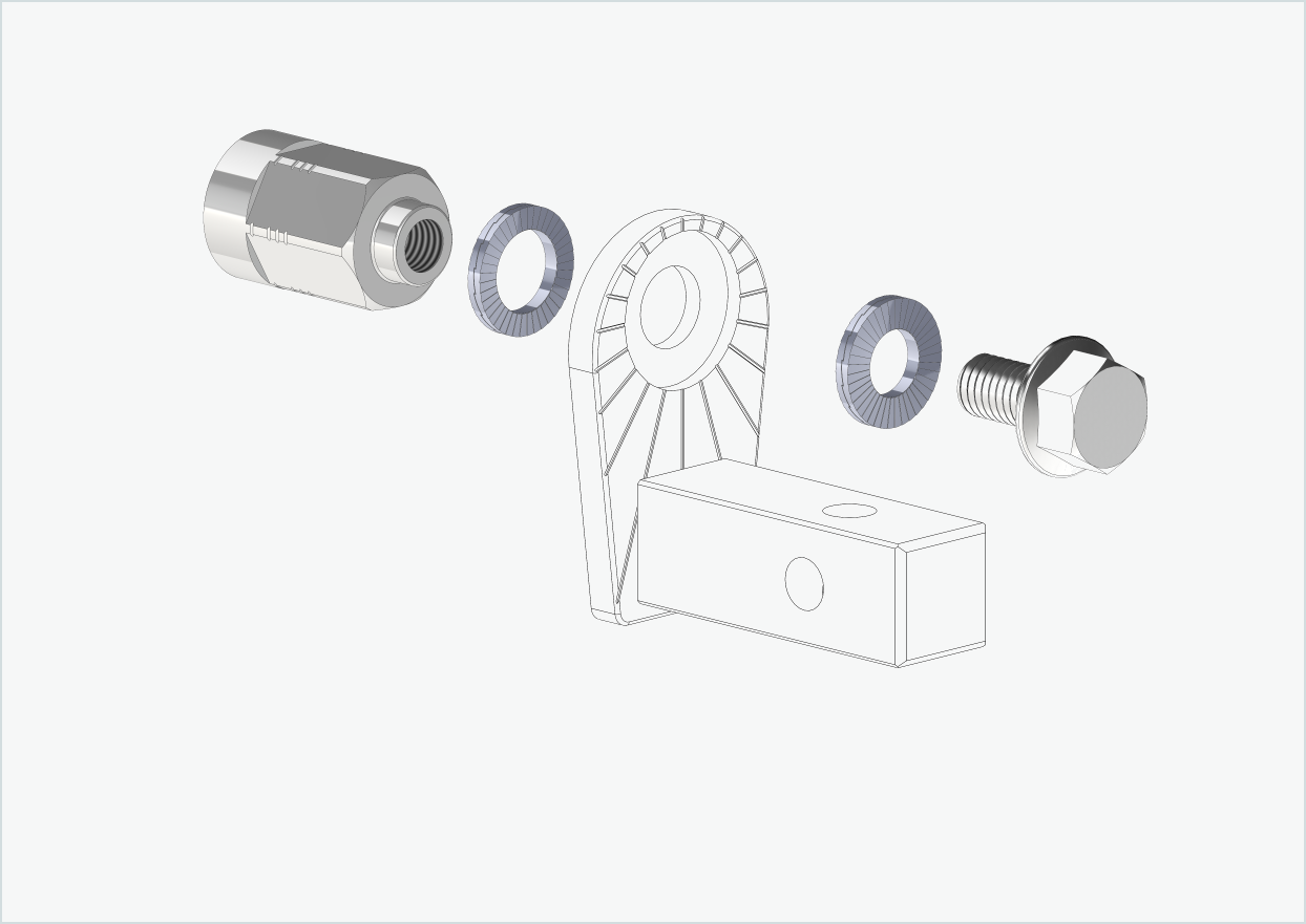 Vollachsen Adapter Universal - M10 x 1.00