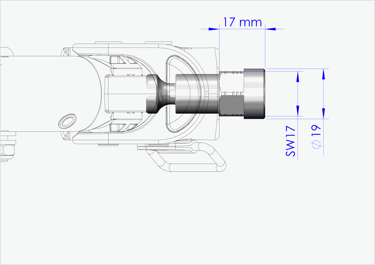 Vollachsen Adapter - FG 9.5 | für Croozer Anhänger ab 2018