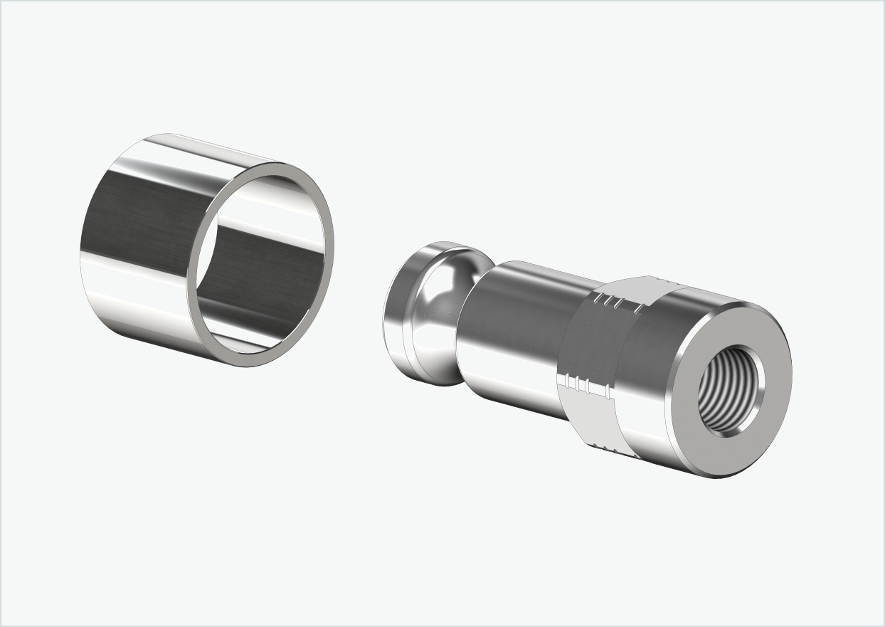 Vollachsen Adapter - M10 x 1.00 | für Croozer Anhänger ab 2018
