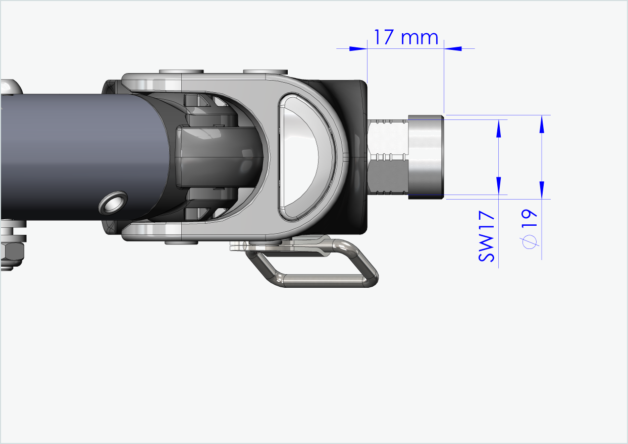 Vollachsen Adapter - M10 x 1.00 | für Croozer Anhänger ab 2018