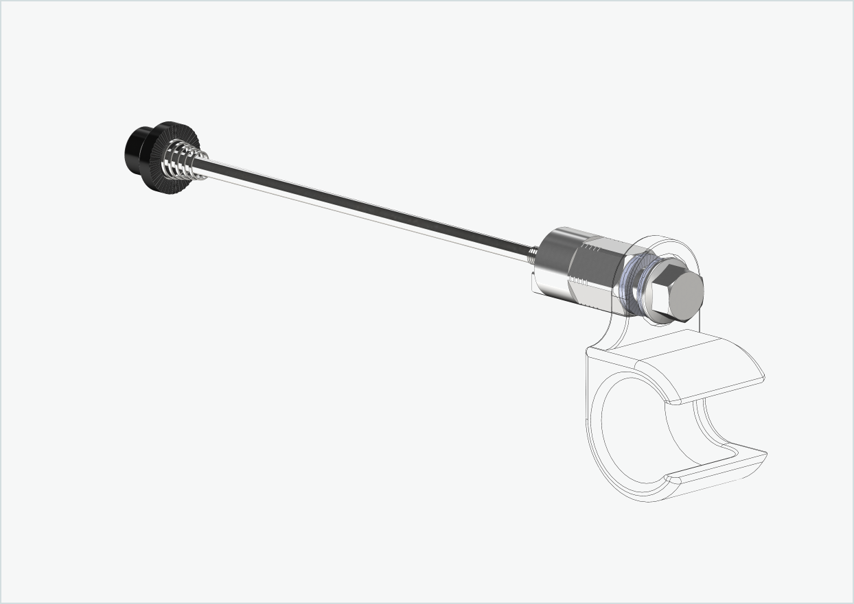 Schnellspannachse mit Adapter Universal | Klemmlänge 154mm - 165mm