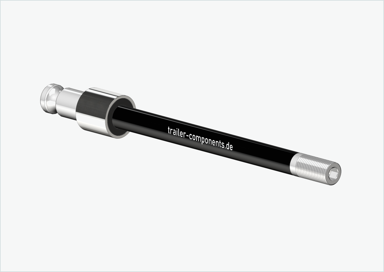 Steckachse mit Adapter / M12 x 1.75 | für Croozer Anhänger ab 2018